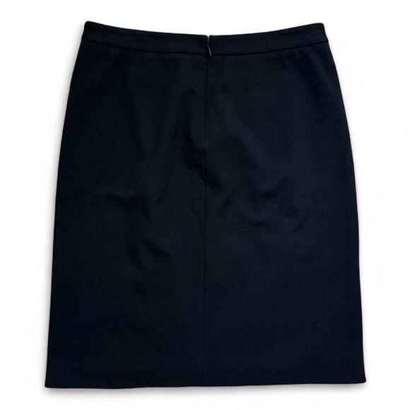 Diane Von Furstenberg Wool Blend Black Floral Lace Pencil Skirt Size 8 - Picture 3 of 9